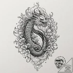 A retro cassette tape unspooling, concept art… – tattoo sketch (№1753424245_0, 25.07.2025 06:17) — tattoovalue.net