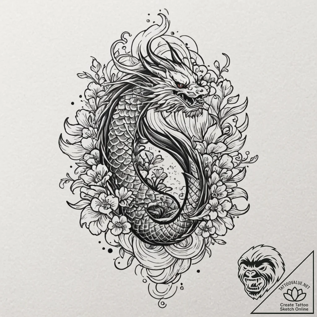 A retro cassette tape unspooling, concept art... - tattoo sketch (№1753424245_0, 25.07.2025 06:17) — tattoovalue.net