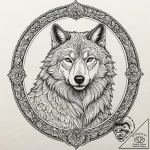 Shadow of a wolf cast by a sheep, artistic ta… – tattoo sketch (№1753428987_0, 25.07.2025 07:36) — tattoovalue.net