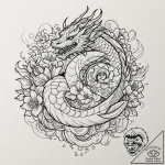 Quartz helm devouring celestial bloom, artist… – tattoo sketch (№1753429840_0, 25.07.2025 07:50) — tattoovalue.net