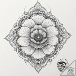Poppy, artistic tattoo sketch, highly detaile… – tattoo sketch (№1753430254_0, 25.07.2025 07:57) — tattoovalue.net