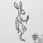 Kokopelli, ink illustration for tattoo, linew… – tattoo sketch (№1753434272_0, 25.07.2025 09:04) — tattoovalue.net