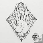 ‘ok’ hand sign gesture, outline, tattoo line… – tattoo sketch (№1753434910_0, 25.07.2025 09:15) — tattoovalue.net