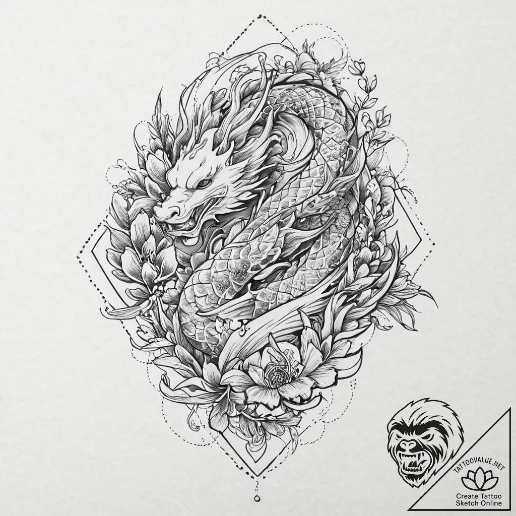 Epaulet, artistic tattoo sketch, on a clean w... - tattoo sketch (№1753443837_0, 25.07.2025 11:43) — tattoovalue.net