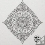 Prism refracting spectral light, tattoo drawi… – tattoo sketch (№1753450518_0, 25.07.2025 13:35) — tattoovalue.net