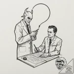 Doctor faustus signing a contract with a shad… – tattoo sketch (№1753453180_0, 25.07.2025 14:19) — tattoovalue.net