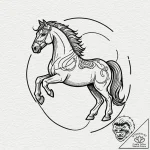 The trojan horse, tattoo flash sheet design,… – tattoo sketch (№1753454768_0, 25.07.2025 14:46) — tattoovalue.net
