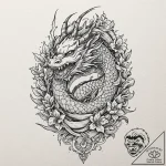 Night moth beneath bone relic, tattoo sketch… – tattoo sketch (№1753454963_0, 25.07.2025 14:49) — tattoovalue.net