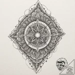 Zircon blade beneath spectral rift, artistic… – tattoo sketch (№1753456920_0, 25.07.2025 15:22) — tattoovalue.net