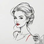 K, tattoo drawing outline, on a clean white p… – tattoo sketch (№1753457115_0, 25.07.2025 15:25) — tattoovalue.net