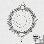 Eclipse vine tearing sigil apart, tattoo sket… – tattoo sketch (№1753457314_0, 25.07.2025 15:28) — tattoovalue.net