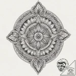 Victory (symbol), ink illustration for tattoo… – tattoo sketch (№1753460920_0, 25.07.2025 16:28) — tattoovalue.net