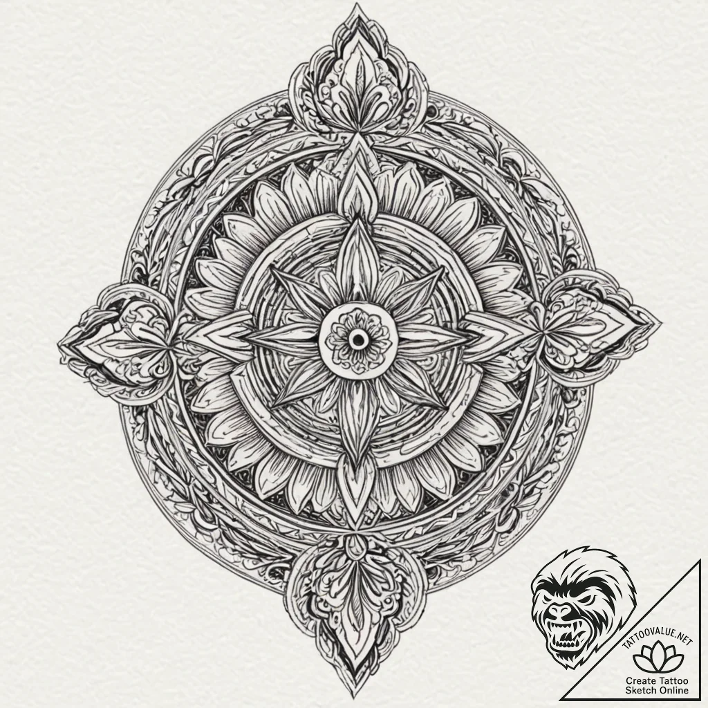 Victory (symbol), ink illustration for tattoo... - tattoo sketch (№1753460920_0, 25.07.2025 16:28) — tattoovalue.net