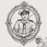 Ring, concept art for tattoo, stylized interp… – tattoo sketch (№1753468356_0, 25.07.2025 18:32) — tattoovalue.net