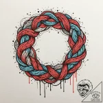 A powerful braided bread, delicious,, artisti… – tattoo sketch (№1753472763_0, 25.07.2025 19:46) — tattoovalue.net