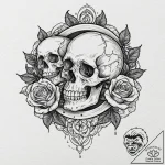 Vinyl record, black and glossy, tattoo sketch… – tattoo sketch (№1753480190_0, 25.07.2025 21:49) — tattoovalue.net