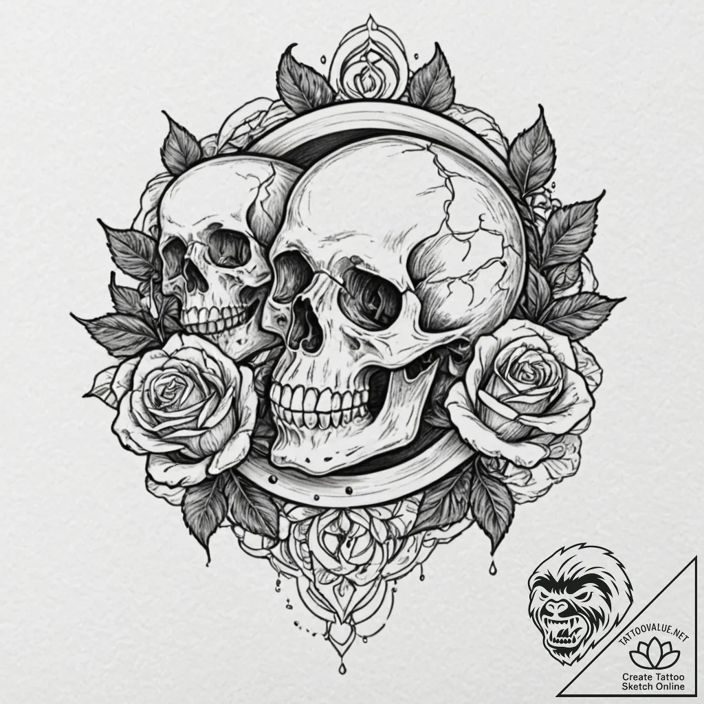 Vinyl record, black and glossy, tattoo sketch... - tattoo sketch (№1753480190_0, 25.07.2025 21:49) — tattoovalue.net