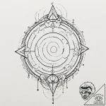 Iron glyph shattering celestial gate, ink ill… – tattoo sketch (№1753481968_0, 25.07.2025 22:19) — tattoovalue.net