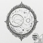 Locket opening to reveal a miniature, moving… – tattoo sketch (№1753483328_0, 25.07.2025 22:42) — tattoovalue.net