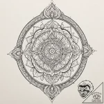 Lantern lit by ghostly flame, tattoo flash sh… – tattoo sketch (№1753484105_0, 25.07.2025 22:55) — tattoovalue.net
