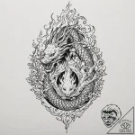 A coven of witches around a fire, tattoo sket… – tattoo sketch (№1753486831_0, 25.07.2025 23:40) — tattoovalue.net