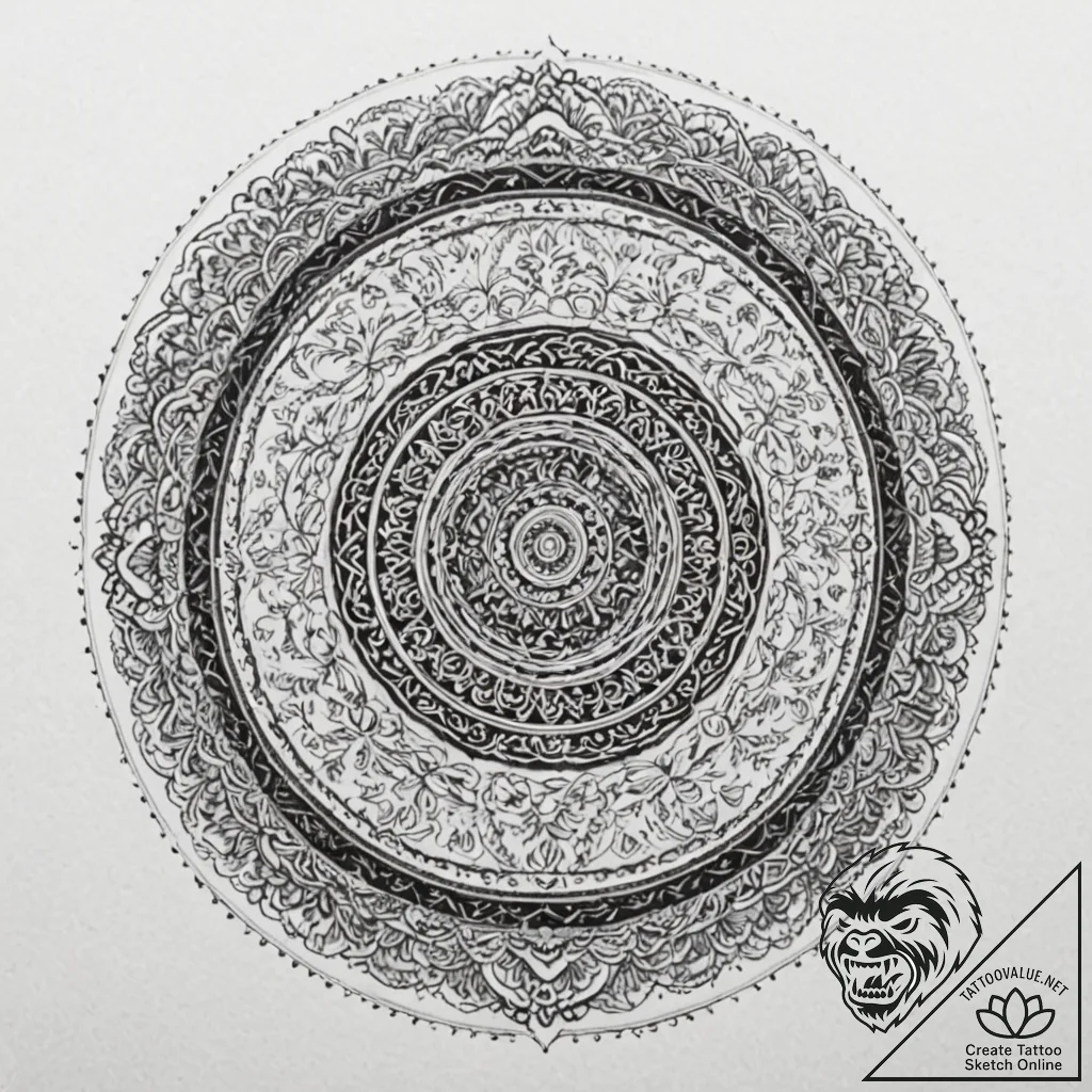 Vinyl record on a turntable, tattoo line art,... - tattoo sketch (№1753488388_0, 26.07.2025 00:06) — tattoovalue.net