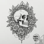 Druid relic bound by vines, ink illustration… – tattoo sketch (№1753491514_0, 26.07.2025 00:58) — tattoovalue.net