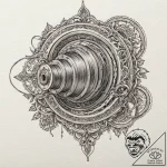 Winch, heavy-duty, with its steel cable under… – tattoo sketch (№1753495316_0, 26.07.2025 02:01) — tattoovalue.net