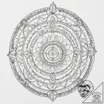 Ivory serpent through celestial ring, tattoo… – tattoo sketch (№1753497547_0, 26.07.2025 02:39) — tattoovalue.net