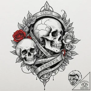 Queenр р†р вђљрівђћсћs gauntlet clutching ser… – tattoo sketch (№1753503716_0, 26.07.2025 04:21) — tattoovalue.net