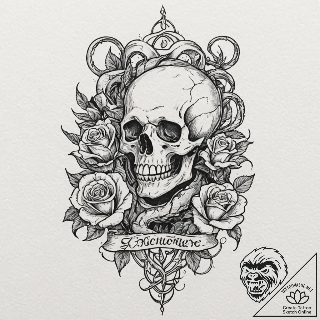 Alchemy book with tentacles, tattoo line art,... - tattoo sketch (№1753504887_0, 26.07.2025 04:41) — tattoovalue.net