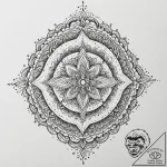 Mantras, tattoo line art, highly detailed, in… – tattoo sketch (№1753505679_0, 26.07.2025 04:54) — tattoovalue.net