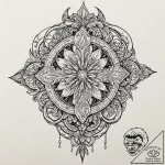 Note, tattoo flash sheet design, bold outline… – tattoo sketch (№1753508868_0, 26.07.2025 05:47) — tattoovalue.net