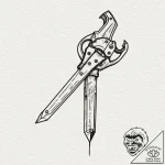 A powerful bolt cutter, strong,, artistic tat… – tattoo sketch (№1753509861_0, 26.07.2025 06:04) — tattoovalue.net