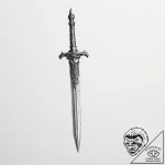 Dagger – tattoo sketch (№1753519568_0, 26.07.2025 08:46) — tattoovalue.net