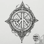 Kaizen symbol (japanese for “continuous impro… – tattoo sketch (№1753522929_0, 26.07.2025 09:42) — tattoovalue.net