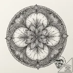 Sand dollar pattern, intricate and natural, t… – tattoo sketch (№1753524099_0, 26.07.2025 10:01) — tattoovalue.net