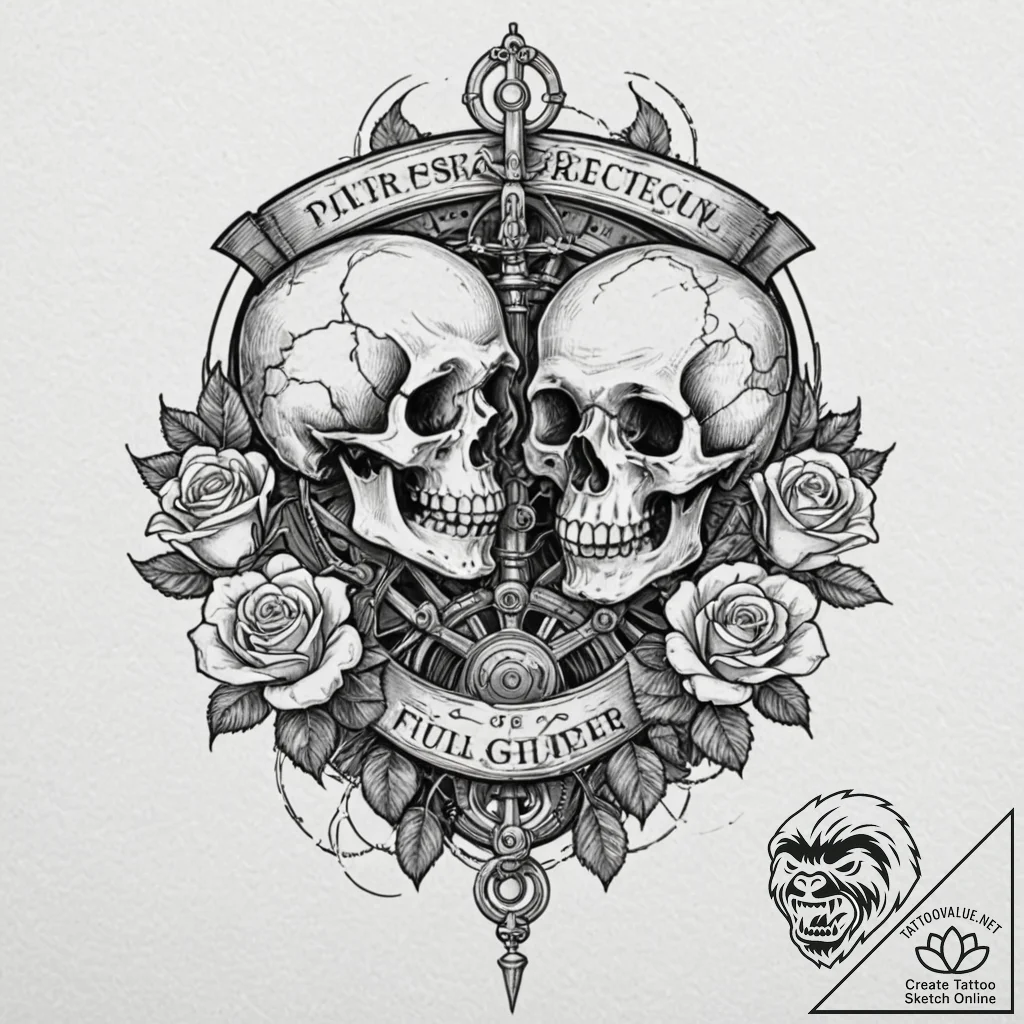 Engine order telegraph from a ship, set to "f... - tattoo sketch (№1753525103_0, 26.07.2025 10:18) — tattoovalue.net