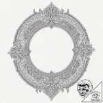 Oracle mirror reflecting void, artistic tatto… – tattoo sketch (№1753526460_0, 26.07.2025 10:41) — tattoovalue.net
