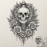Lantern chained to spectral tree, ink illustr… – tattoo sketch (№1753526654_0, 26.07.2025 10:44) — tattoovalue.net