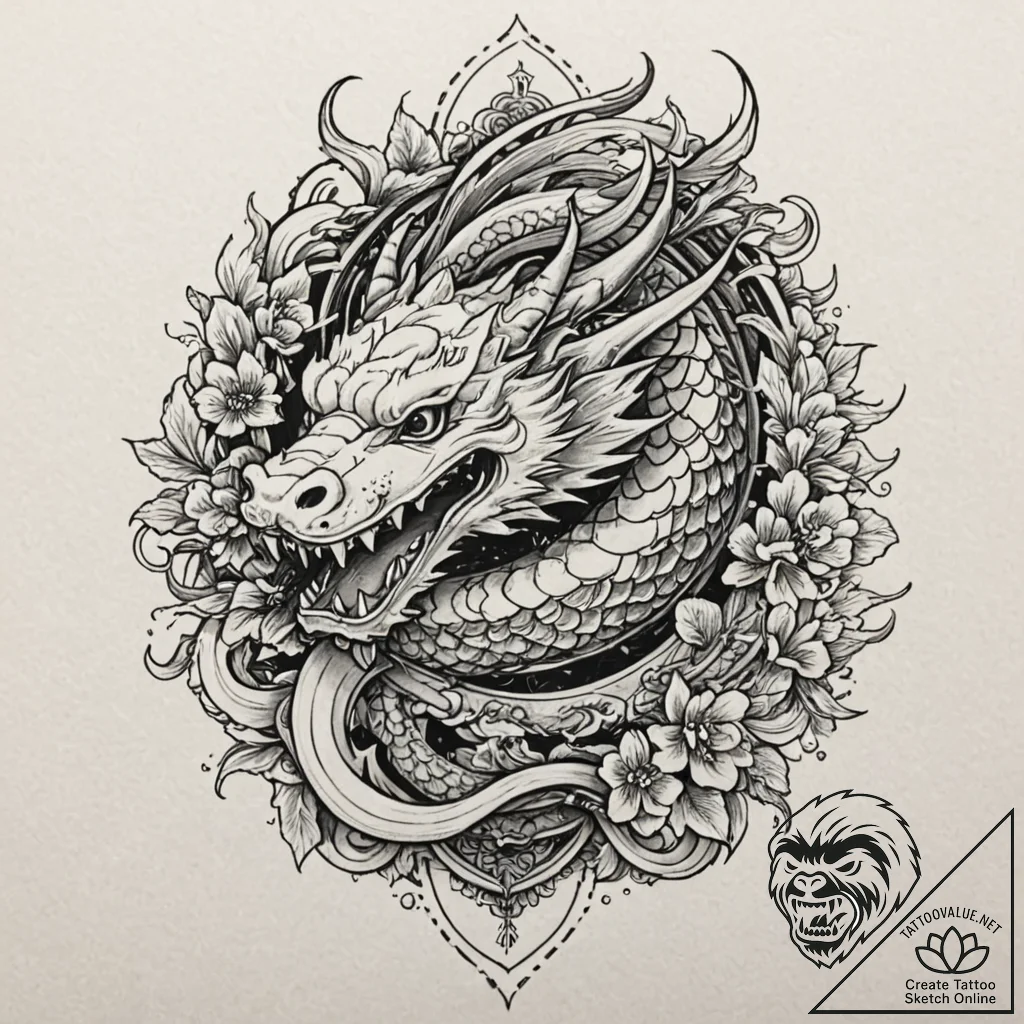 Pike embedded in ancient helm, tattoo sketch... - tattoo sketch (№1753527428_0, 26.07.2025 10:57) — tattoovalue.net