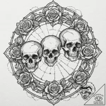 Zodiac wheel, illustrated with elegant, symbo… – tattoo sketch (№1753528224_0, 26.07.2025 11:10) — tattoovalue.net