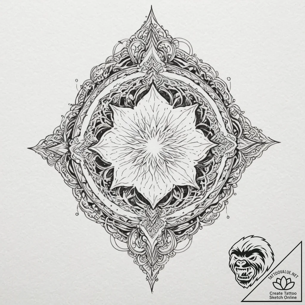 Nebula flame devouring starlight, tattoo draw... - tattoo sketch (№1753529614_0, 26.07.2025 11:33) — tattoovalue.net