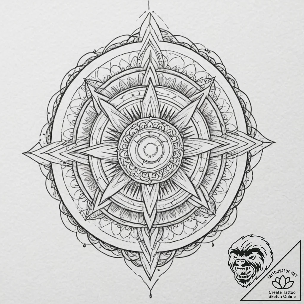Katana cutting through spectral mist, artisti... - tattoo sketch (№1753530793_0, 26.07.2025 11:53) — tattoovalue.net