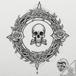 Astral serpent forming infinity loop, ink ill… – tattoo sketch (№1753531763_0, 26.07.2025 12:09) — tattoovalue.net