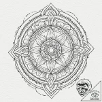 Portal to another dimension, tattoo line art,… – tattoo sketch (№1753531956_0, 26.07.2025 12:12) — tattoovalue.net