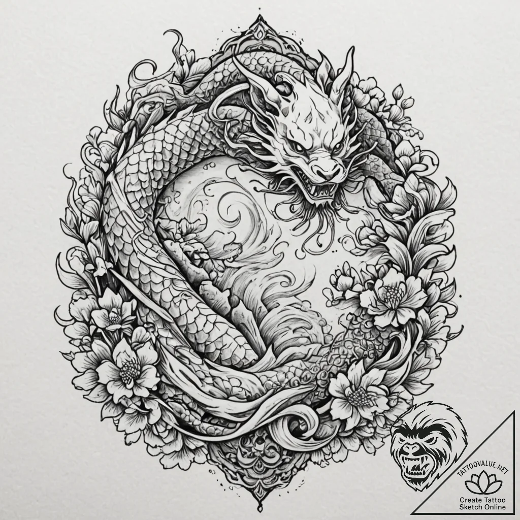 Medusa (full figure, not just the head), tatt... - tattoo sketch (№1753532751_0, 26.07.2025 12:25) — tattoovalue.net