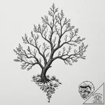 Crystal branches piercing sky, artistic tatto… – tattoo sketch (№1753533344_0, 26.07.2025 12:35) — tattoovalue.net