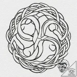 A celtic triskelion (is there, but can be mad… – tattoo sketch (№1753535934_0, 26.07.2025 13:18) — tattoovalue.net