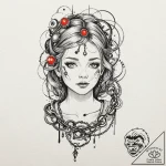 Opal chain binding relic, tattoo sketch desig… – tattoo sketch (№1753538119_0, 26.07.2025 13:55) — tattoovalue.net